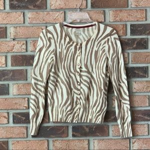 Lucky Brand Animal Print Cardigan